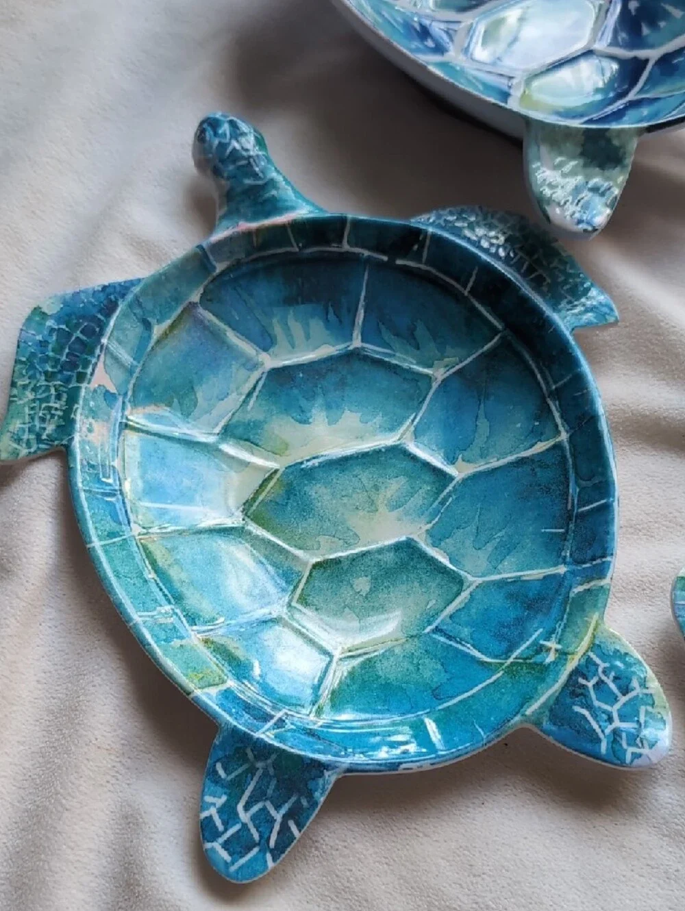 Pier 1 Melamine Sea Turtle 3 Plates And Bowl Set